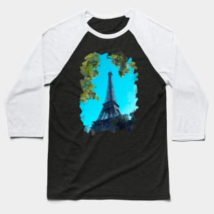 Eiffel tower oil painting Baseball T-Shirt